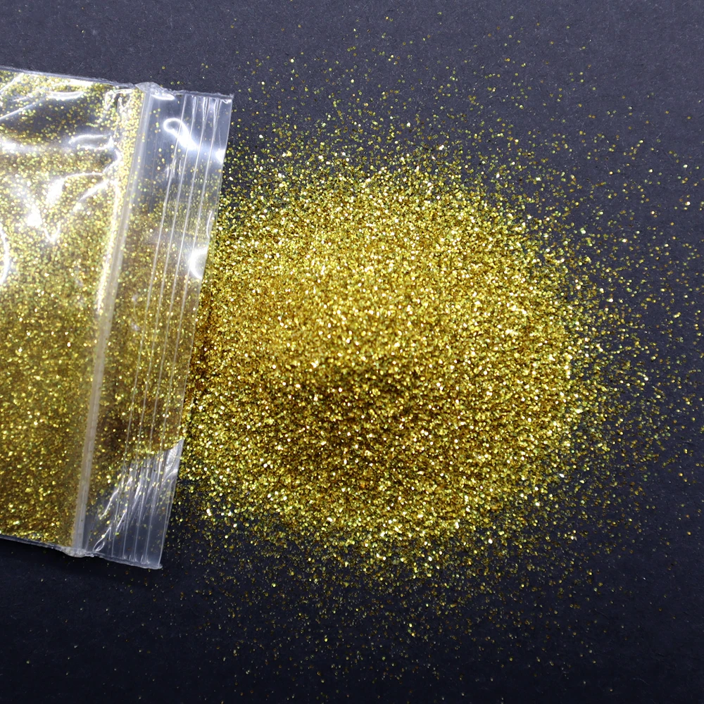 Luxurious Champagne Silver & Gold Fine Nail Glitter Powder