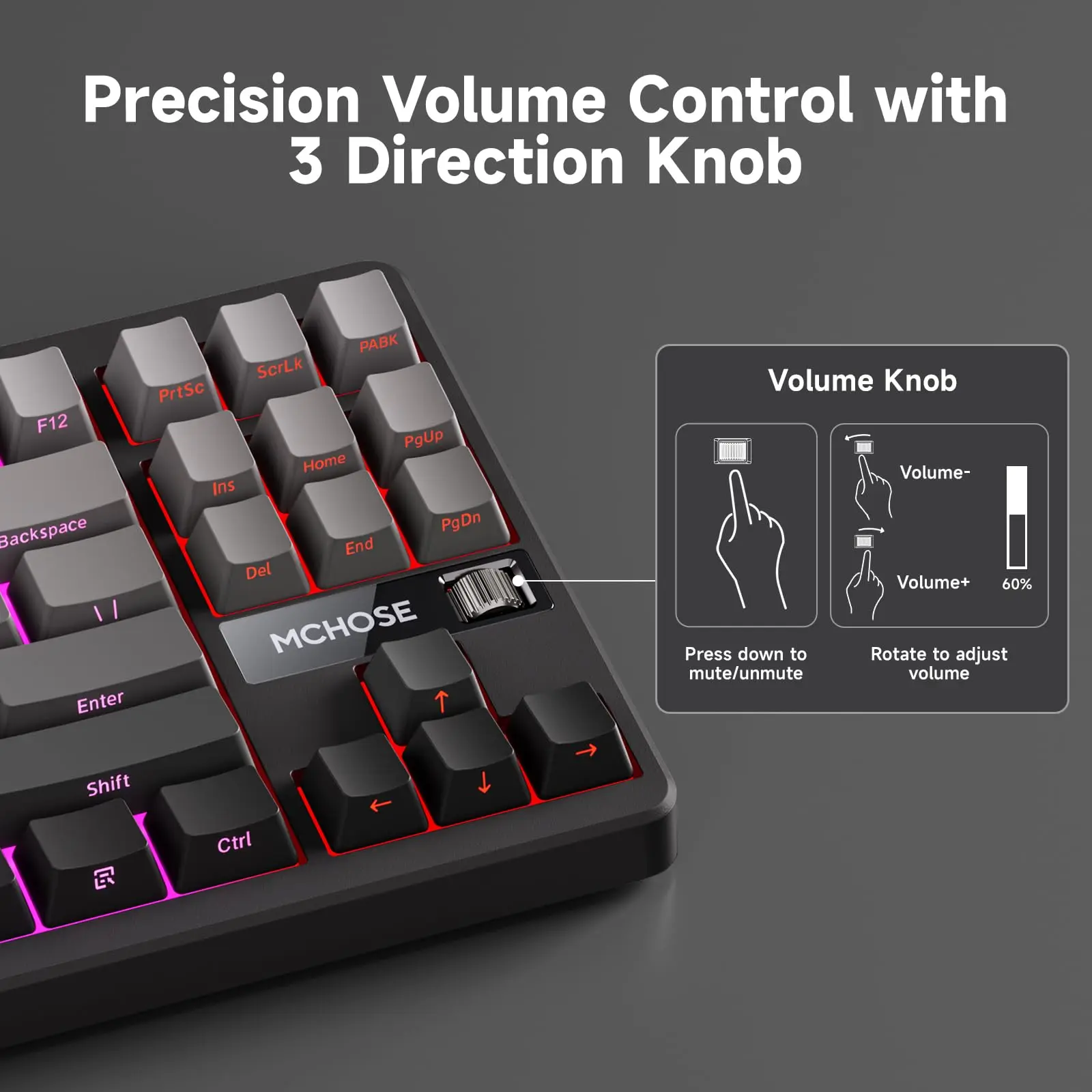 MCHOSE G87キーボード 本体 MCHOSE G87 Wireless Gasket Mount Custom Mechanical Keyboard