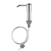 เคาน์เตอร์ครัวเครื่องจ่ายจานพร้อมท่อขยายมือกดสบู่เหลวปั๊มพลาสติกเครื่องจ่ายสบู่สําหรับอุปกรณ์อ่างล้างจาน 6