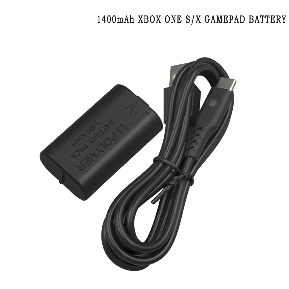 

Для беспроводного контроллера Xbox One S/X, 1400 мАч, литий-полимерные аккумуляторные батареи с зарядным кабелем типа c, набор аккумуляторов