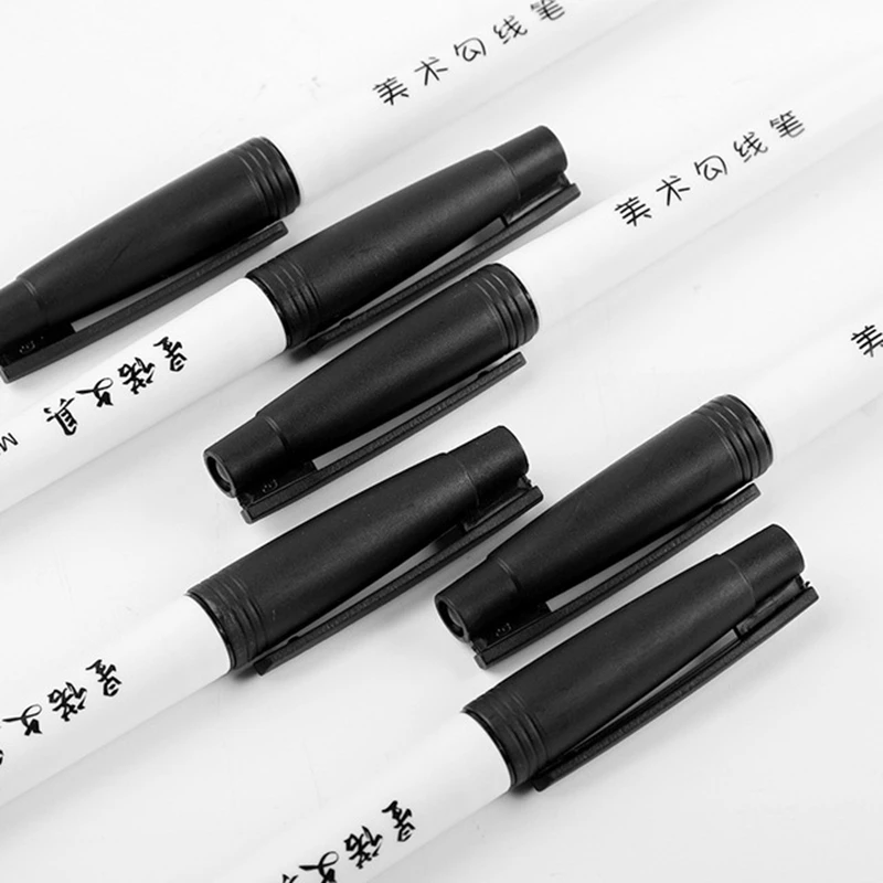 10 Pcs/set Permanent Marker Waterproof Marker Pen Medium Point 1.0mm Pen Black Ink Art Supplies permanent marker pen permanent marker markers pen permanent markers marker pens art marker pen art markers
