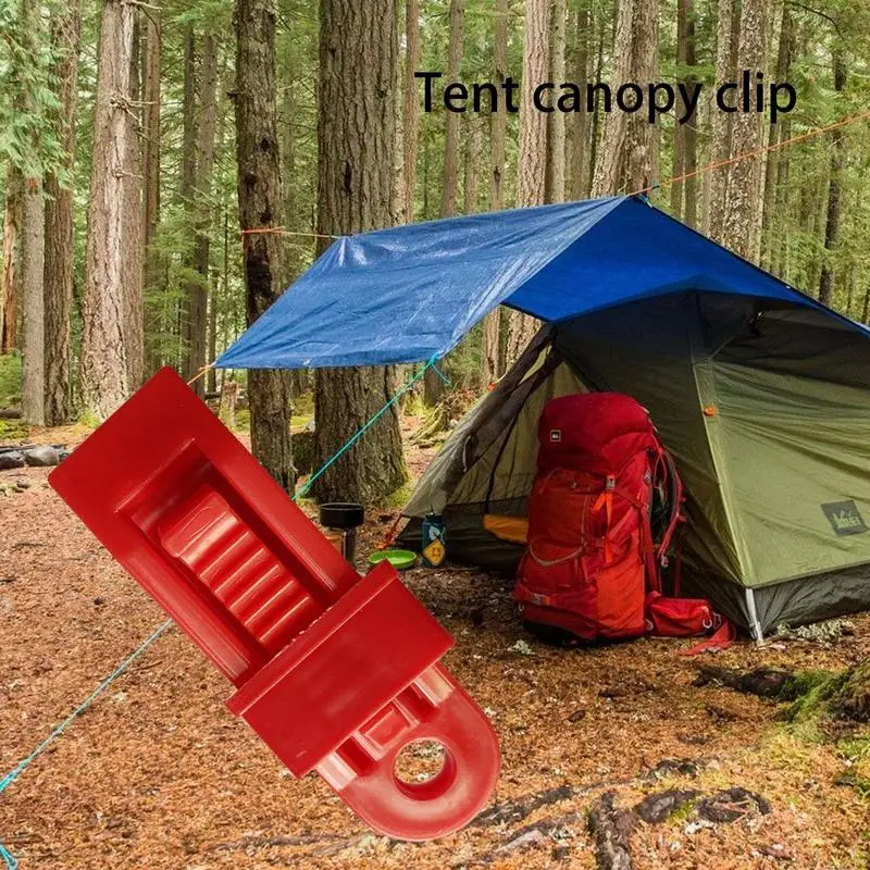 Clips de tente réutilisables, pinces en toile légères et résistantes, pour  Camping en plein air, bâches, auvents de bateau