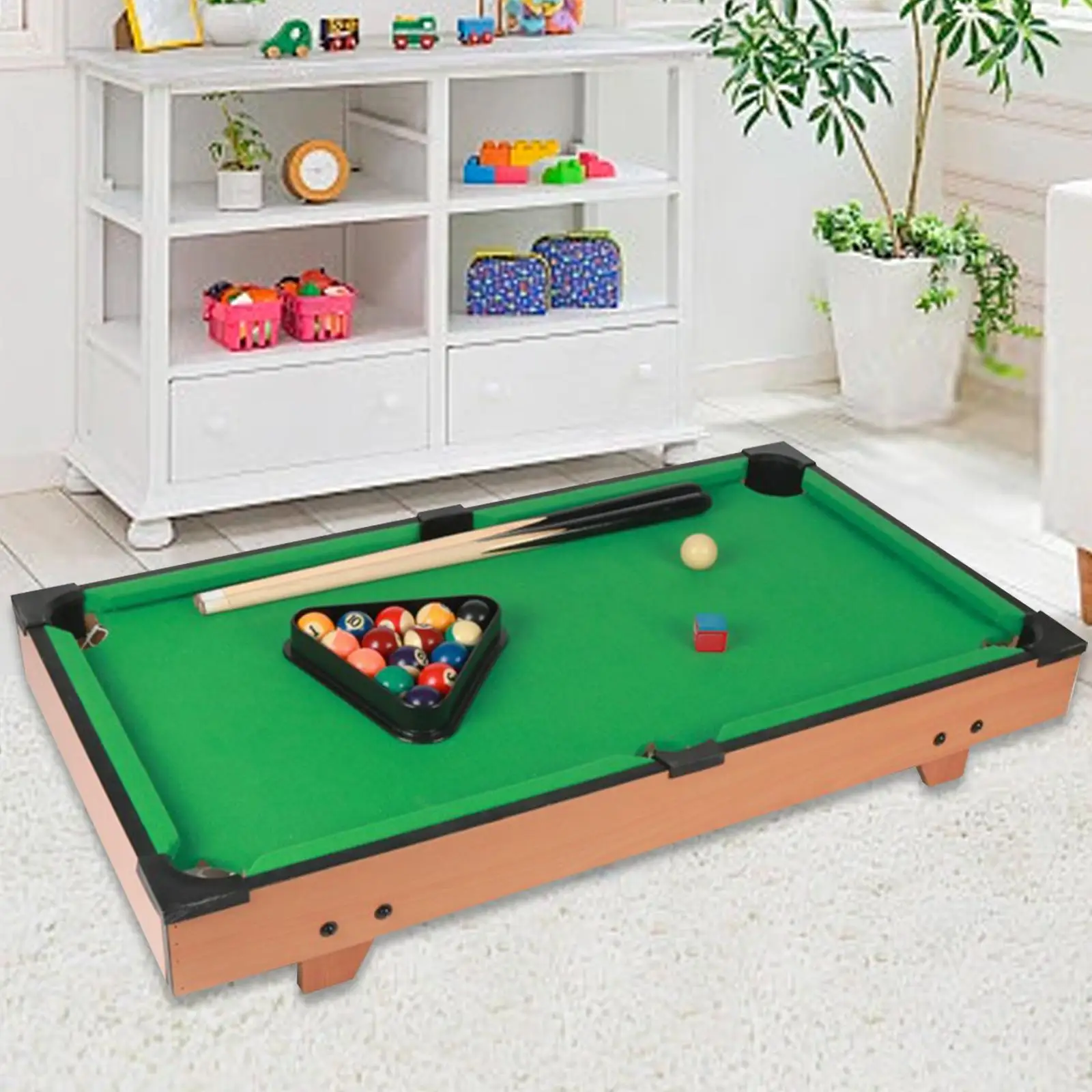 Billiards Game Triangle Rack Interaction Toy Mini Tabletop Pool Table Set, for Kids Adults Playroom Kindergarten Family Bedroom Billiards Game Triangle Rack Interaction Toy Mini Tabletop Pool Table Set, for Kids Adults Playroom Kindergarten Family Bedroom