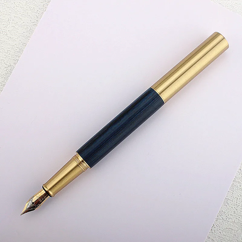 미니 나무 만년필, 0.5MM F 펜촉 문구, 사무실 학교 용품, 필기 잉크 펜, 1PC