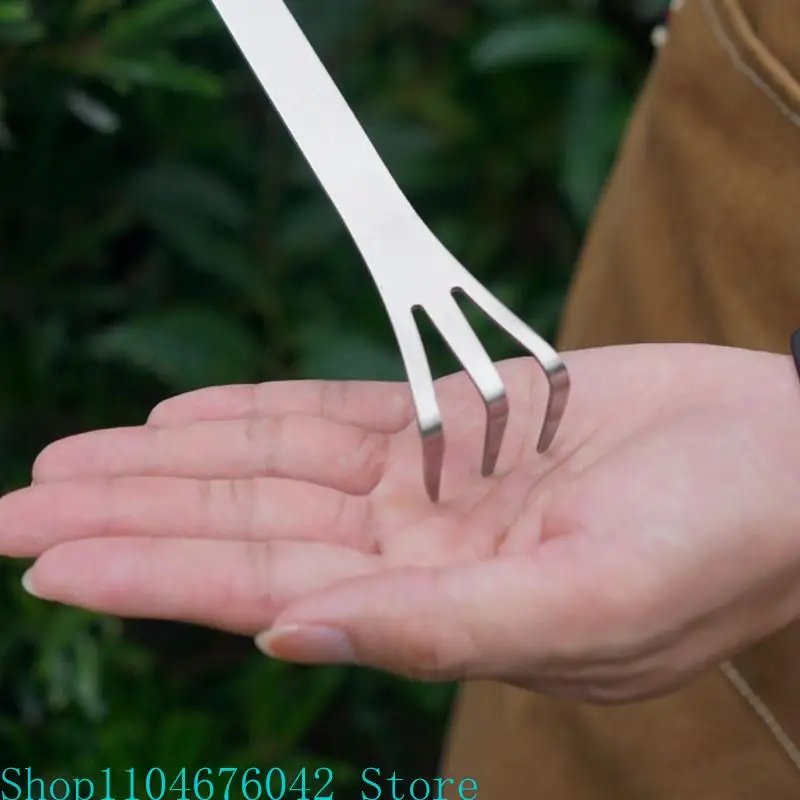 1/2Pcs Multipurpose Bonsai Rakes for Potting Soil Maintenance and Plant Grooming Stainless Steel Root Rakes Garden Tool