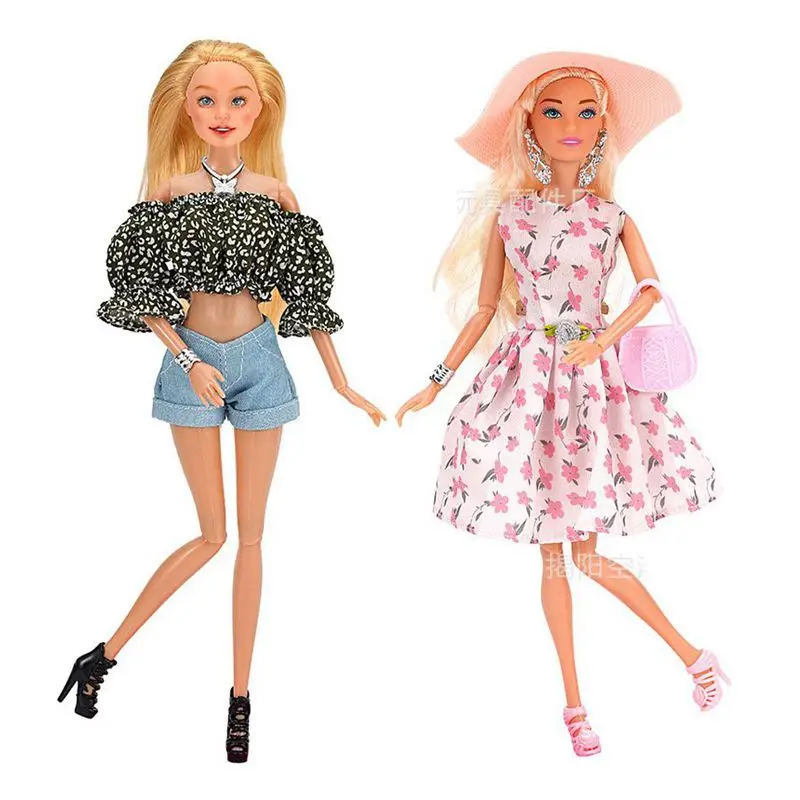 

Kawaii Items Fashion Clothes Miniature Dollhouse Accessories 30cm Free Shipping Wear For Barbie DIY Children Game Party Gift