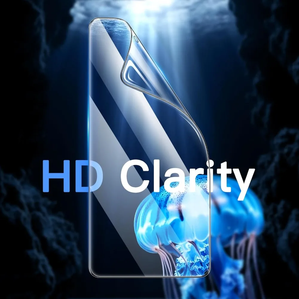 Premium 4-Pack Hydrogel Screen Protectors - Ultra-Clear, Soft Protection Film