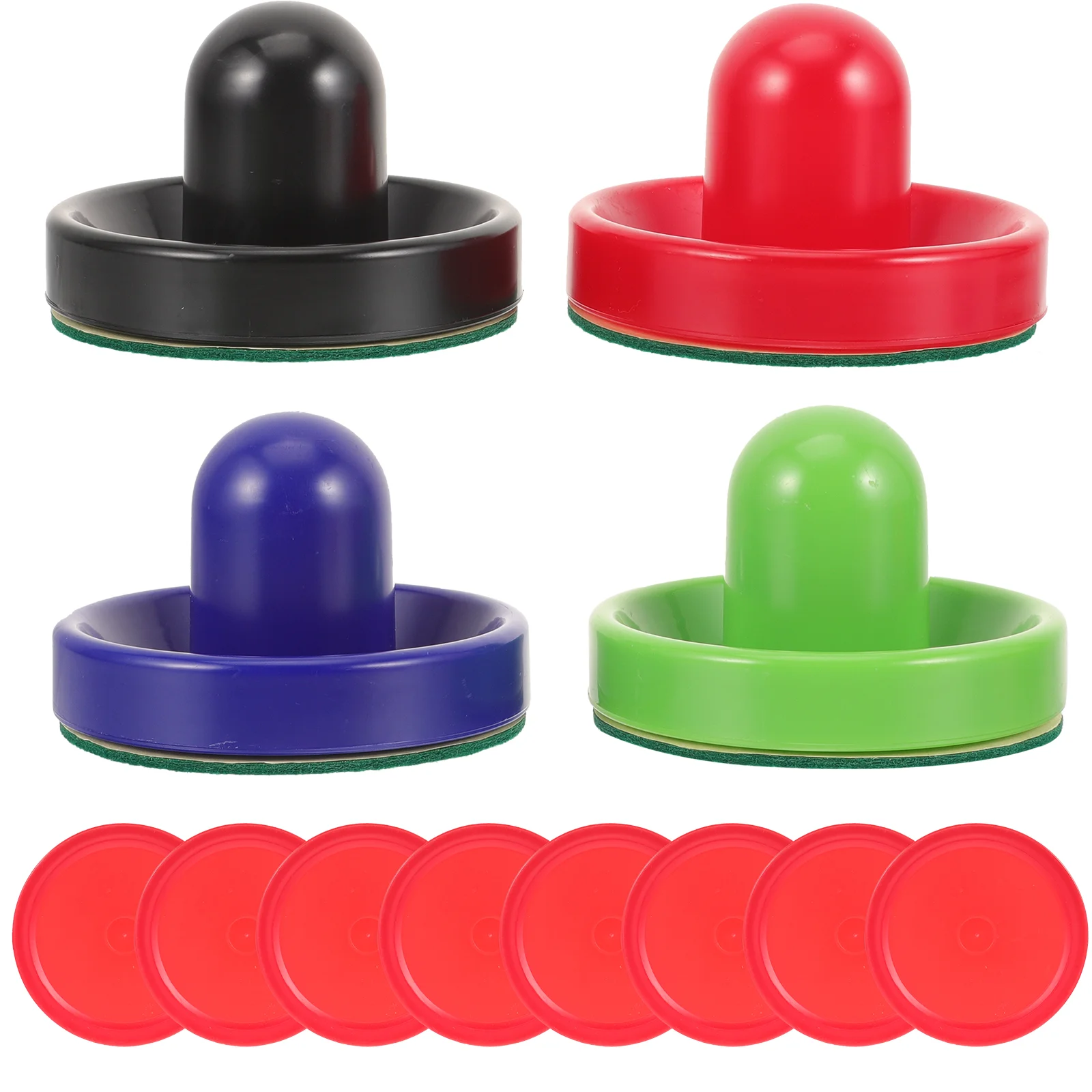 

1 Set Ice Hockey Pucks Tabletop Hockey Pusher Plastic Ice Hockey Paddles Table Ice Hockey Supplies