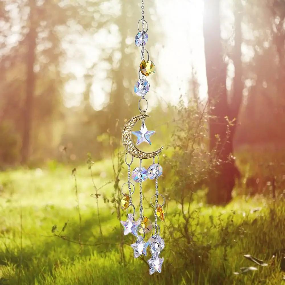 Suncatcher Decor Faux Crystal Hanging Prism Pendant