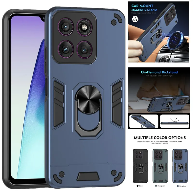 Military Armor Shockproof Case with Ring Stand Holder