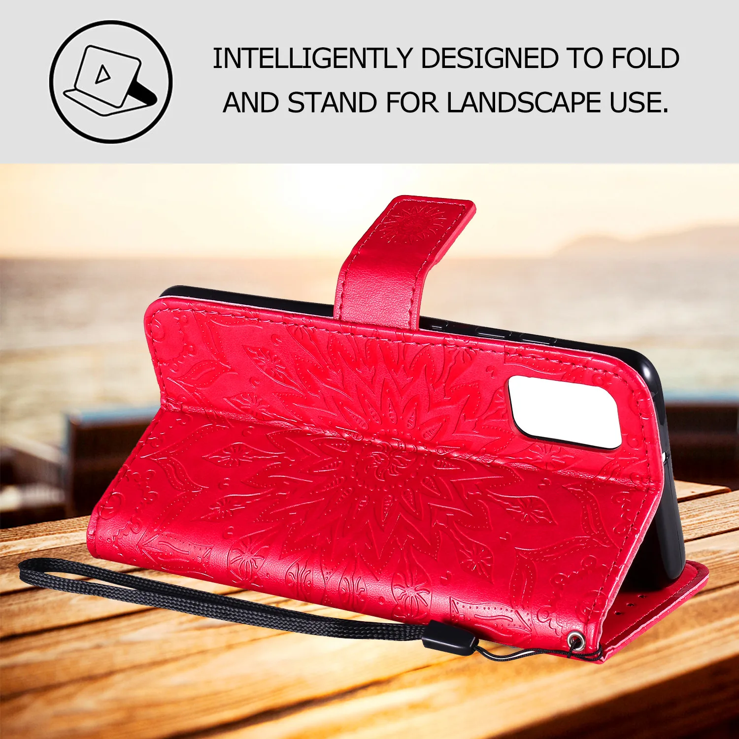 Leather Flip Wallet Stand Cover Case - Elegant Design and Durable Protection