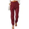 New Women's Clothing with Ruffled Elastic Waistband and High Waisted Pants 3