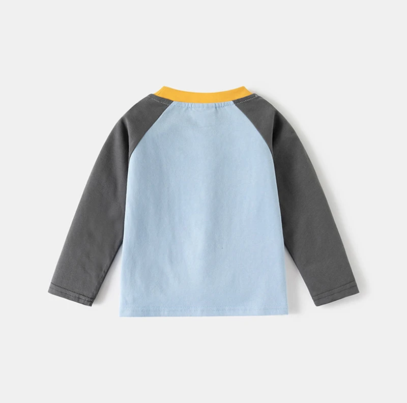 2026 frühling Kinder Langarm T-Shirt Cartoon Bär Stickerei Baby Junge Mädchen Raglan Top Weiche Baumwolle Kleinkind Kleidung Unterhemd – Detail 5