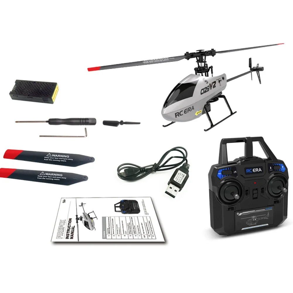 

RC ERA C129V2 RTF RC Helicopter 2.4GHz 6-axis Gyroscope One Click 3D Flip Remote Control Aircraft Hobby Toys