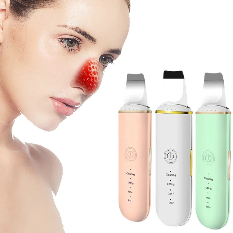 

Beauty Ultrasonic Skin Scrubber USB Plug Facial Cleansing Blackhead Remover Face Cleaner Machine Skin Care Acne Massager Tools