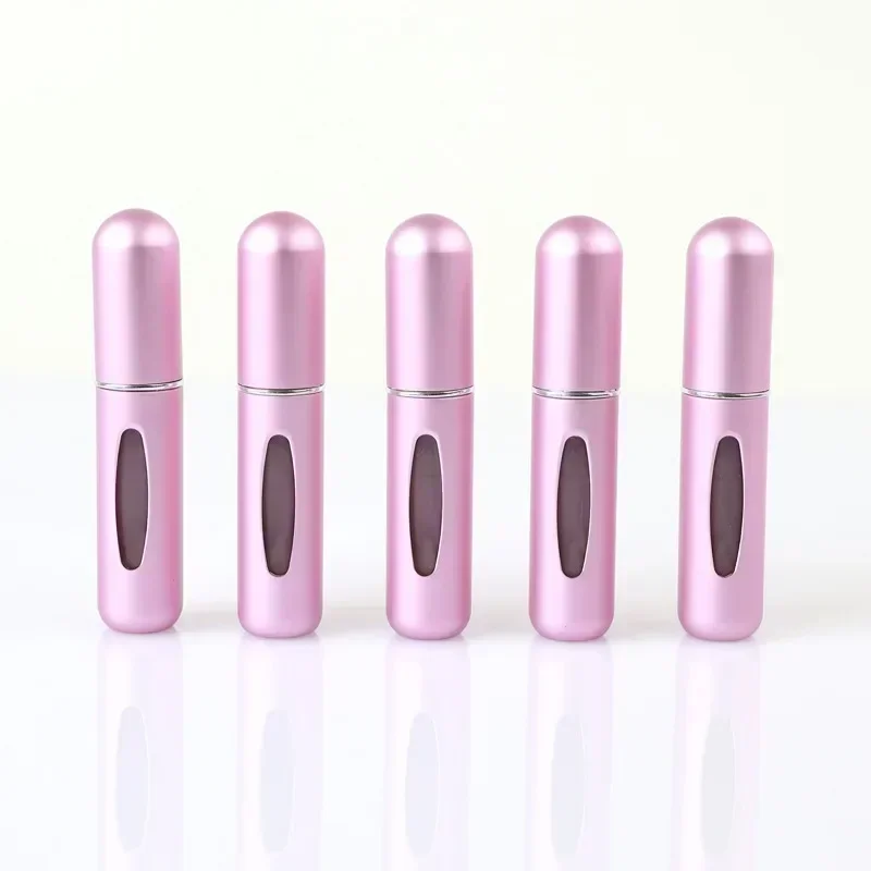Portable Refillable Perfume Bottle Set - 5ml Travel Spray Containers (5pcs)