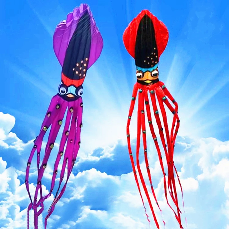 

free shipping 28m Capricorn octopus kite flying soft kite weifang kite factory walk in sky parachute kites octopus Kite dragon