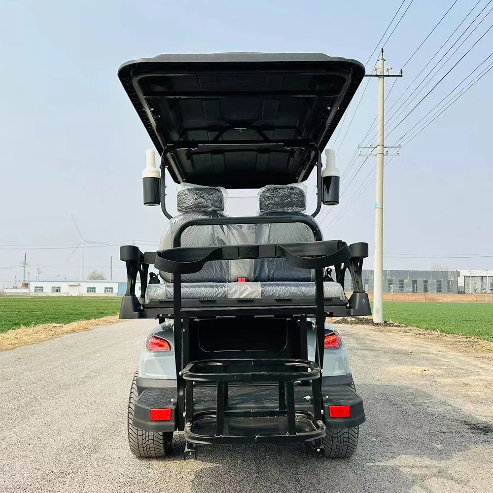 2024 Ultimo Modello 4 Passeggeri Strada Legale Carrello Da Golf Elettrico Utility 5Kw Motore Fuoristrada 6 Posti Golf Cart