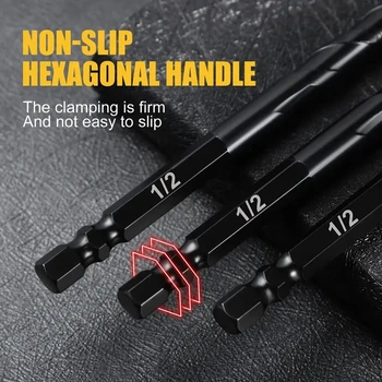 10 Pcs Masonry Concrete Drill Bit Set,for Tile, Brick, Glass, Plastic and Wood, Tungsten Carbide Tip Work with Ceramic Tile 4