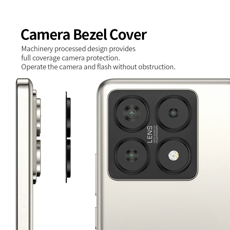 Enhanced Aluminum Lens and Screen Protector - Shockproof Display Protection
