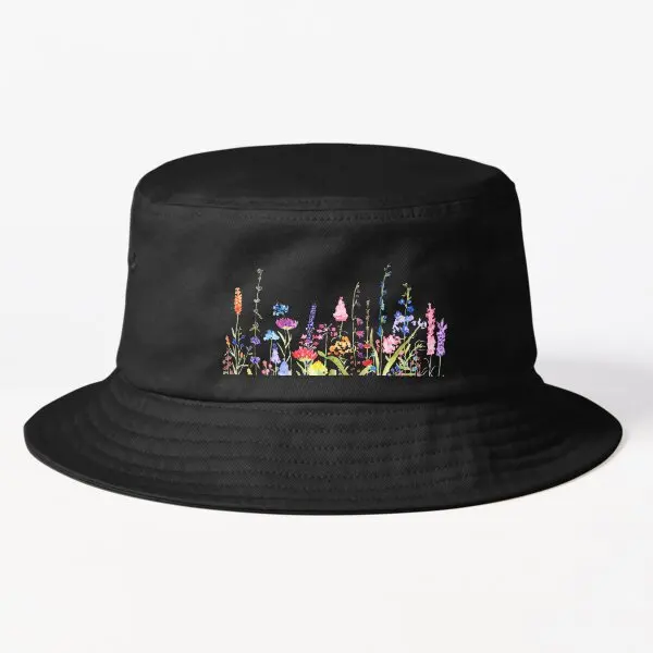 

Colorful Wild Flower Field Bucket Hat Bucket Hat Fish Fishermen Sun Boys Sport Women Solid Color Spring Outdoor Summer