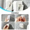 1-20PCS Toothpaste Holder Wall-mounted Face Wash Hanging Clip Self-Adhesive Toothpaste Clip Storage Rack Bathroom Accessories 3