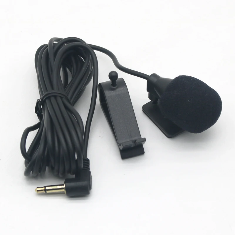 1/2pcs 3m Professionals Car Audio Microphone 3.5mm Jack Plug Mic Mono Mini Wired External Microphone for PC Auto Car DVD Radio