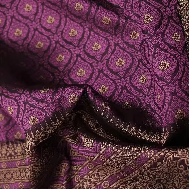 1 m südostasiatischer Jacquard-Stoff, ethnischer traditioneller Stil, Thailand, Dai-Jacquard-Kleidungsstoff, Röhrenrock, DIY-Nähtuch – Detail 3