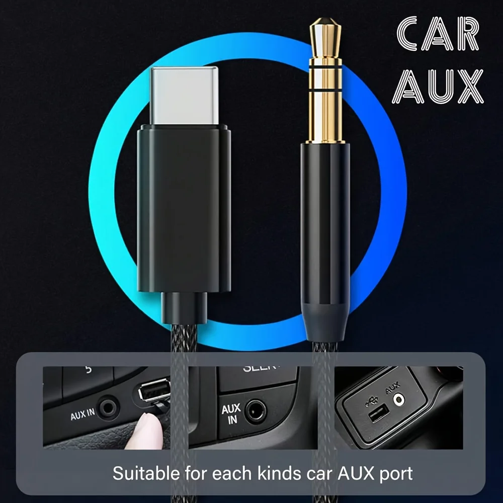 USB-C to 3.5mm AUX Audio Adapter Cable