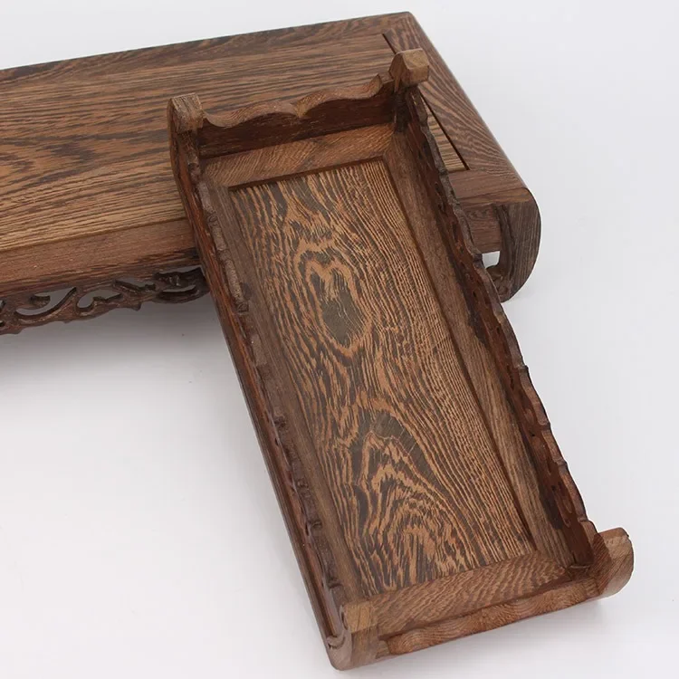 Holz-Pflanzenständer in Verschiedenen Größen (4 Größen) - Vielseitig Einsetzbar für Aquarien, Süßigkeitentische & Teesets | Robuster Sockelständer – Detail 15