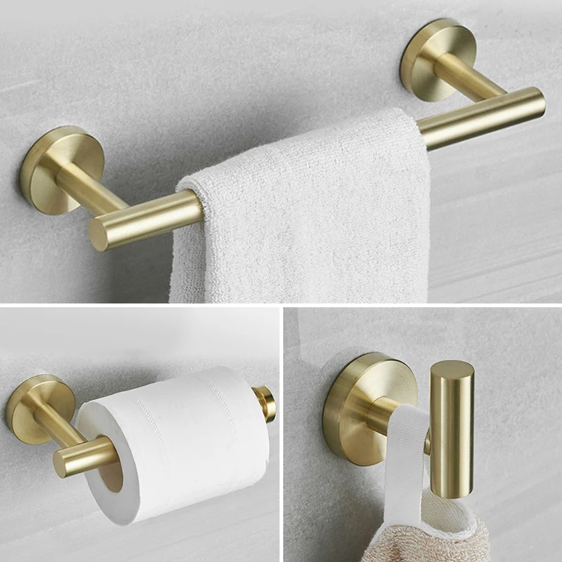 Bathroom Hardware Set 304 SUS Towel Bar Toilet Tissue Roll Paper Holder Robe Hook Clothes Hook toilet paper holder towel hook bathroom hardware accessories clothes hook