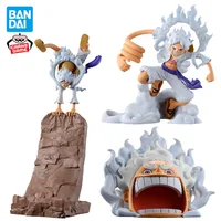 One Piece Rufy Gear V quattro statuette portaoggetti Banpresto Fig Life 1
