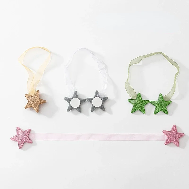 Magnetic Pentagram Curtain Tie Rope tieback Accessoires Backs Holdbacks Buckle Clips Hook Holder Home Decor Curtain Ring