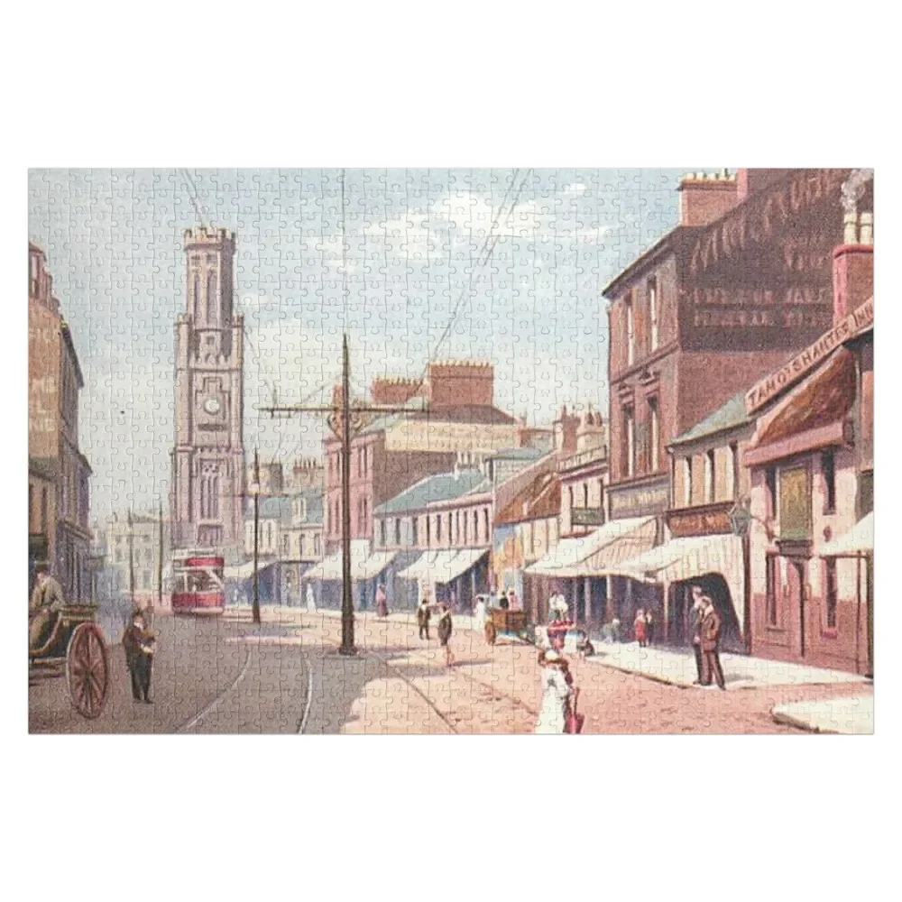 

Vintage Illustration of High Street, Ayr Jigsaw Puzzle Custom Jigsaw Personalised Toys Puzzle