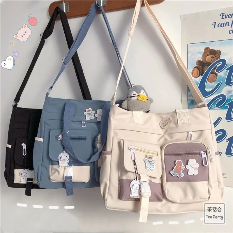 2025 New Large Capacity Canvas Bag Female Japanese Students