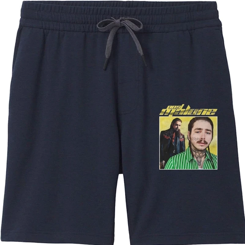 

Мужские Винтажные черные шорты Post Malone 90-х