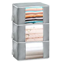 Quilt Non-Woven Clothes Quilt Storage Bag Dust-Proof Sweater Blanket Organizer Box Foldable Sorting Pouche Home Storage Bag 1