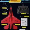 2.4G RC Plane SU35 Aircraft Remote Control Flying Model Glider EPP Foam With LED Lights Toys For Children Airplane Gifts 5