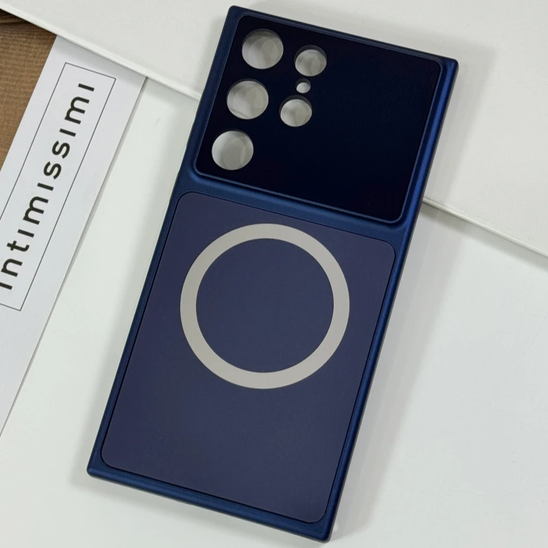 Enhanced Glass Magnetic Case with Magsafe Wireless Charging and Camera Protection Cover