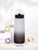 1pc 650ml Flavored Water Bottle with Random 1 Flavour Pods Air Water Bottle Frosted Black Air Sport Fitness Camping Cup 6