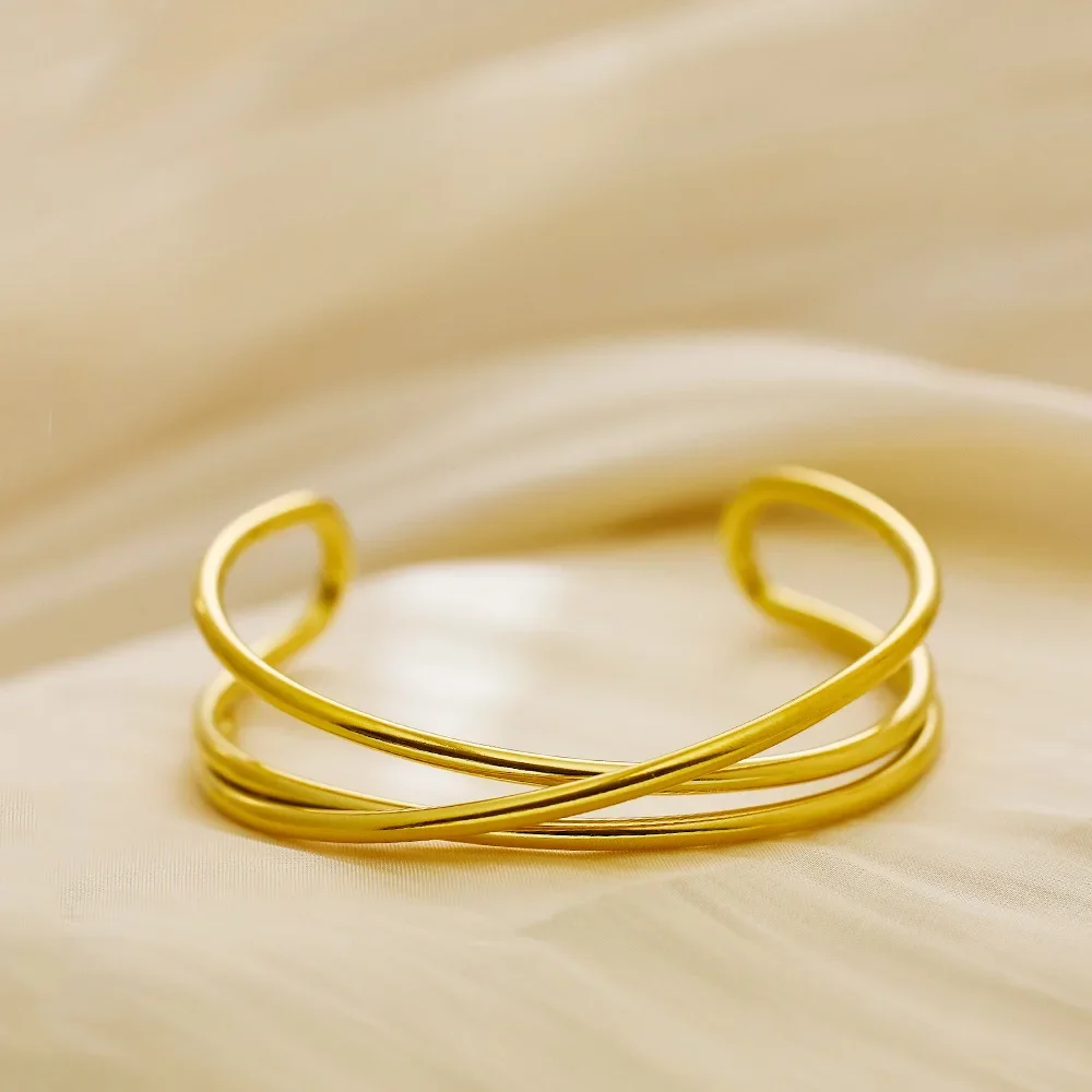 High Quality Cross Bracelet Stainless Steel Waterproof Bangle Jewelry for Women Girls Friends Party Gifts 3