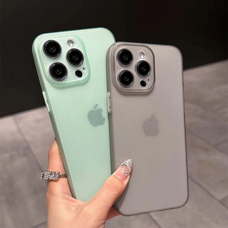 Ultra Thin Matte Silicone Soft Candy Color Transparent Luxury Case - 0.3mm