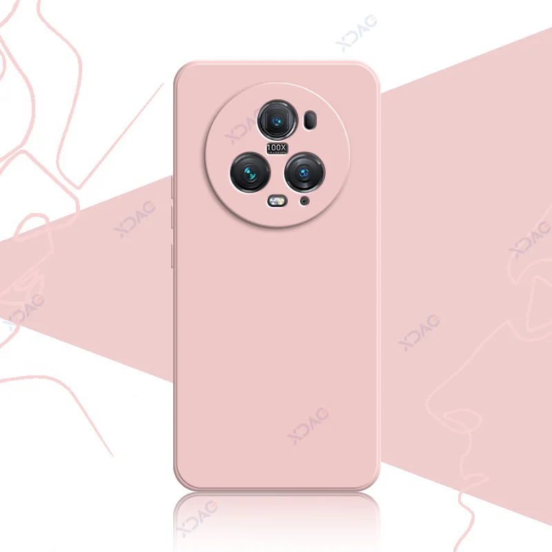 Premium Liquid Silicone Case Cover for Honor Magic 5 Series - Soft Square Design