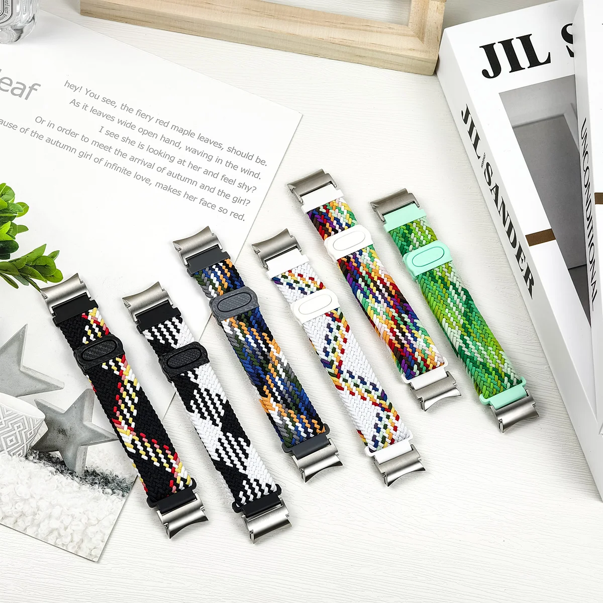 Braided Nylon No-Gap Smartwatch Bracelet Strap