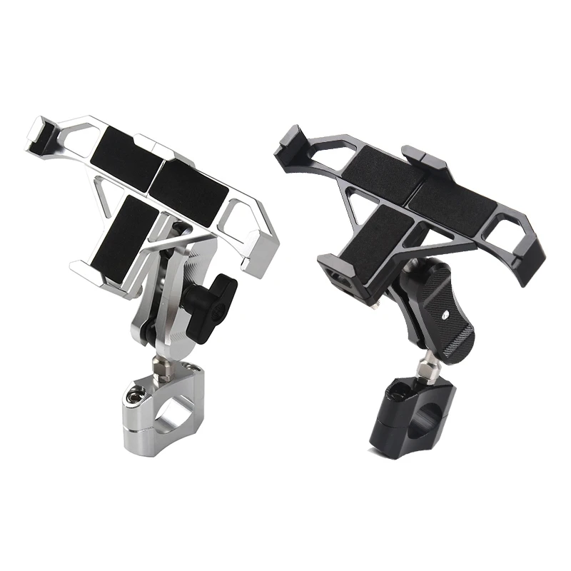 

Aluminium Bicycle Phone Holder Motorcycle Handle Navigation Fixed Bracket For 22Mm Handlebar Riding Equipment