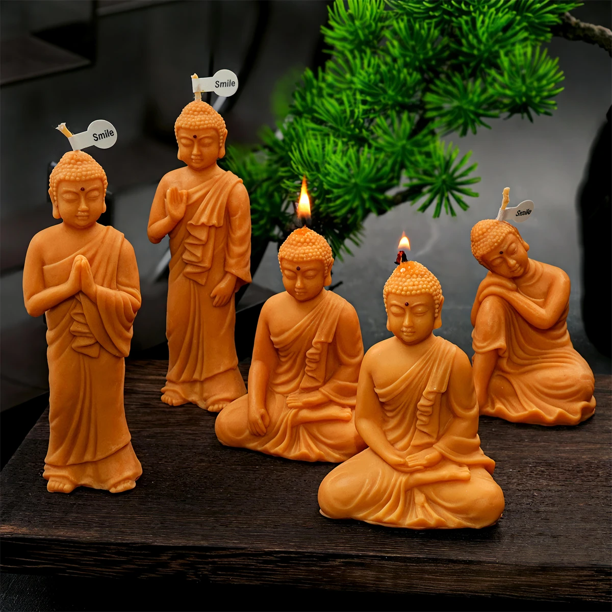 3D Buddha Statue Candle Silicone Mold DIY Meditation Prayer Buddha for Candles Soap Gypsum Crafts Making and Clay Home Decor - Image 2