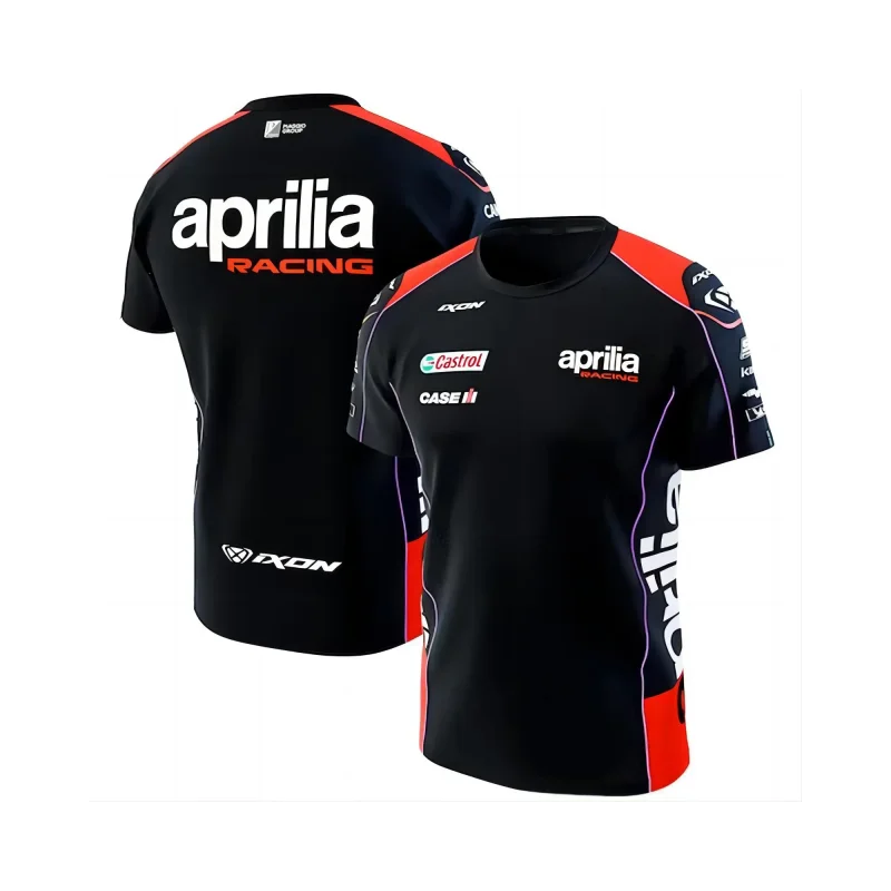 Aprilia Moto Racing Streetwear Gulf T-Shirt Stampa 3D Uomo Donna Estate Oversize Moda Girocollo T-Shirt Bambini Tees Top