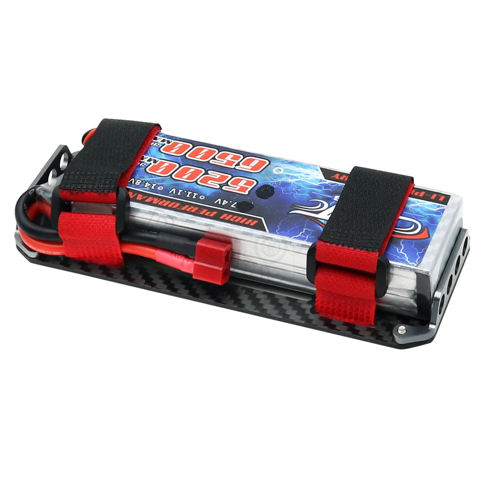 Binario Telaio RC Binario Telaio INJORA In Fibra Di Carbonio Per Axial SCX10 PRO - Set Con Piastra Batteria, Upgrade RC Crawler Chassis Kit - Foto 5