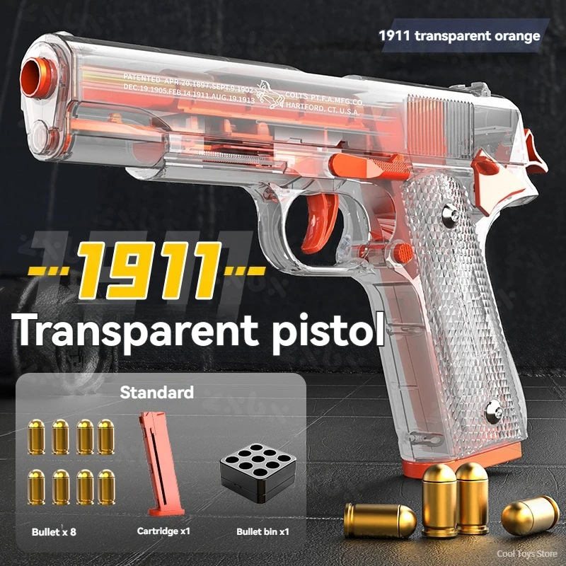 トイガン MGC TRANSPARENT MODEL GUN models no.2 Transparent Colt 1911 Toy Gun Pistol Model Shell Throwing