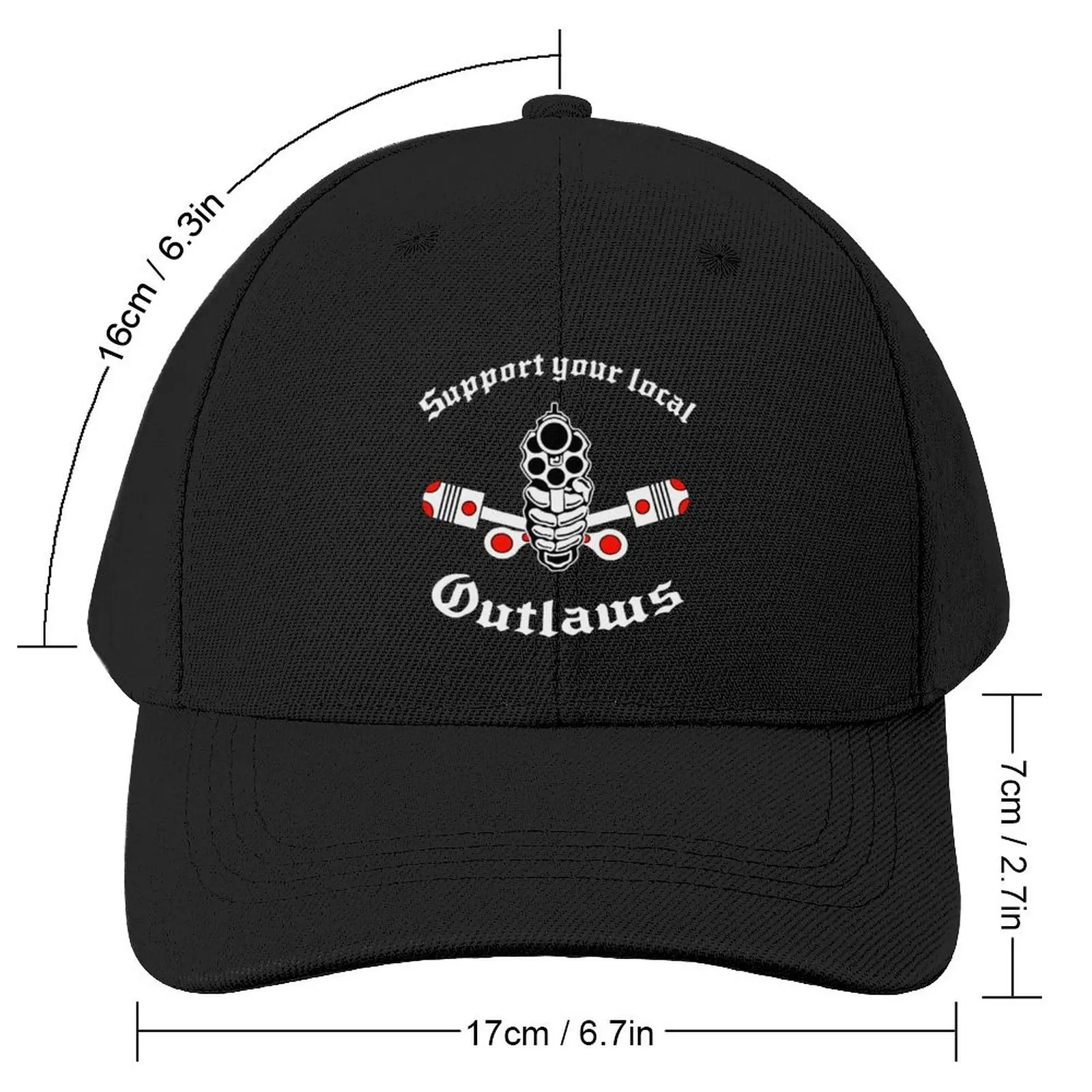 Фото Военные тактические кепки Outlaw mc, кепки для мужчин и женщин, подарок на Хэллоуин, День благодарения, Рождество №2